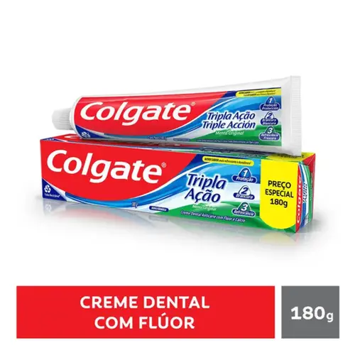 Creme Dental Colgate Tripla Ação Menta Original 180g