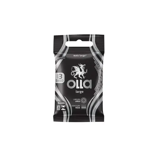 Preservativo Olla Large Mais Largo 3 Unidades