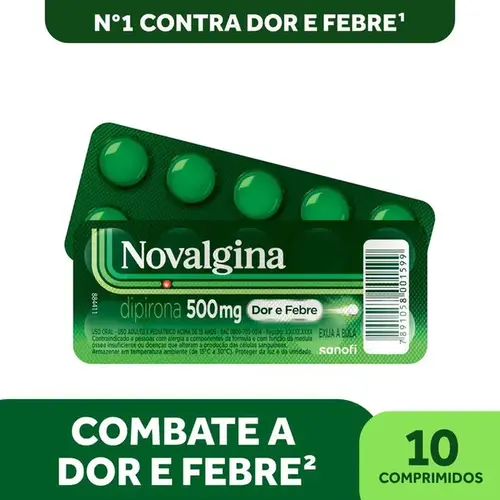 Novalgina 500mg - 10 Comprimidos
