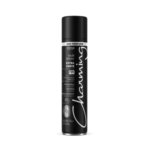 Spray Fixador de Cabelo Cless Charming Extra Forte Sem Perfume 400ml