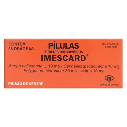 Pílulas Imescard 36 Drágeas - Osório de Moraes
