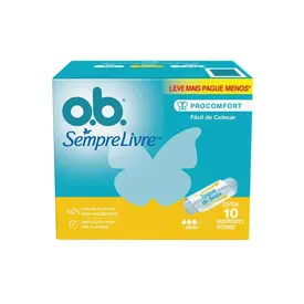 Absorvente Interno OB Sempre Livre ProComfort Médio 10 Unidades