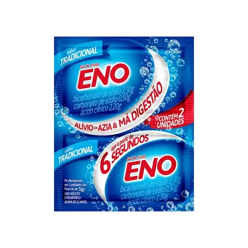 Sal de Frutas Eno - Sabor Tradicional - 2 Envelopes de 5g Cada