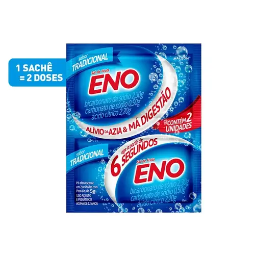 Sal de Frutas Eno - Sabor Tradicional - 2 Envelopes de 5g Cada