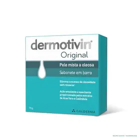 Sabonete em Barra Facial Dermotivin Original Pele Mista a Oleosa 90g