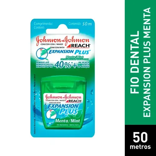 Fio Dental Johnson's Reach Expansion Plus Regular 50 Metros