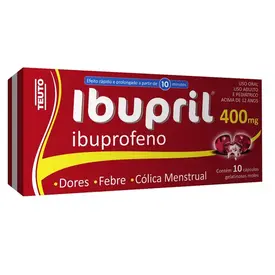 Ibupril 600mg 10 Cápsulas Gel