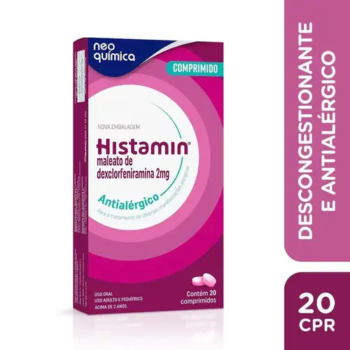 Histamin 2mg 20 Comprimidos