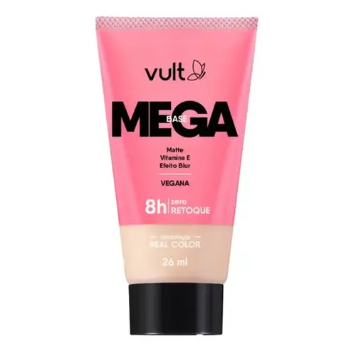 Base Líquida Vult Mega Matte Cor V270 Efeito Blur 26ml