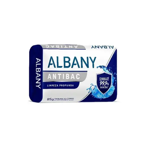 Sabonete em Barra Albany Antibac Limpeza Profunda 85g