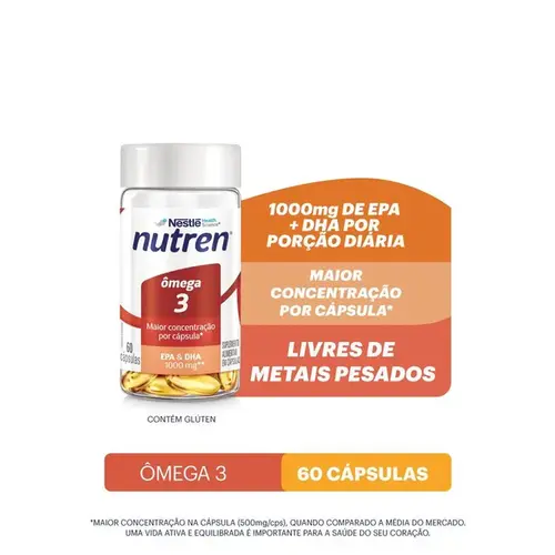 Ômega 3 Nutren 1000mg 60 Cápsulas