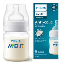 Mamadeira Anti-Colic Philips Avent Clássica 0M+ Transparente 125ml