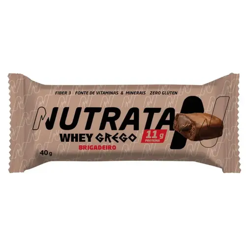Barra de Proteína Nutrata Whey Grego Brigadeiro 40g