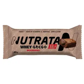Barra de Proteína Nutrata Whey Grego Brigadeiro 40g