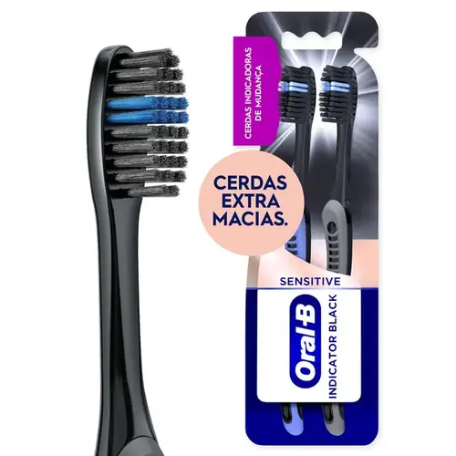 Escova de Dente Oral B Black Extra Macia 2 Unidade