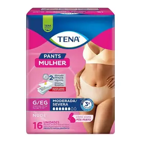Roupa Íntima Tena Pants Mulher Nude G/EG 16 Unidades