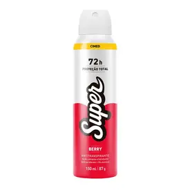 Desodorante Feminino Super Berry 72H Antitranspirante Aerossol 150ml