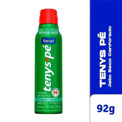 Desodorante para os Pés Aerossol Tenys Pé Baruel Canforado 150ml