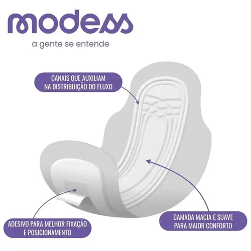 Absorvente Modess Noturno com Abas 32 Unidades