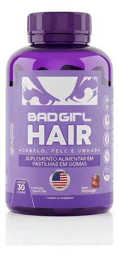 Vitamina Capilar em Gomas - Gummy Hair Bad Girl 30 Unidades