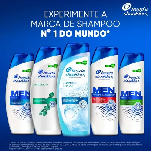 Shampoo Head & Shoulders Men Anticaspa 3 em 1 400ml