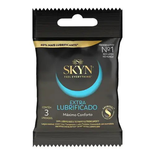 Preservativo Skyn Extra Lubrificado 3 Unidades