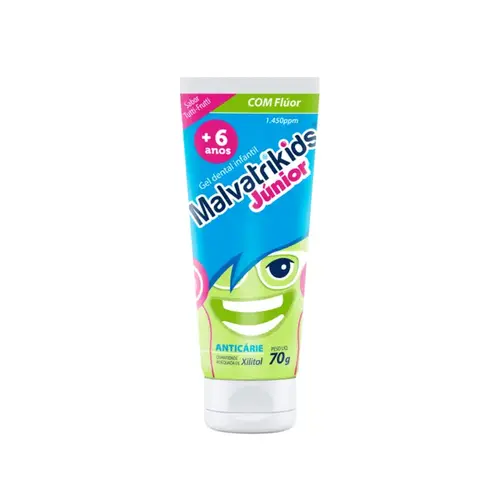 Creme Dental Infantil Malvatrikids Júnior Anticárie Tutti-Frutti 70g