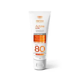 Protetor Solar Facial Darrow Actine Ultra FPS 80 Sem Cor 40g
