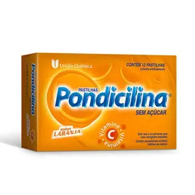 Pastilha Pondicilina - Sabor Laranja - 12 Pastilhas