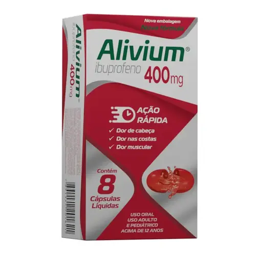 Alivium 400mg 8 Cápsulas Moles