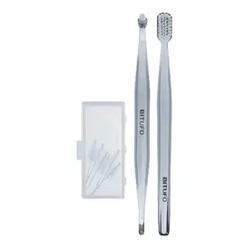 Kit Ortodôntico Bitufo 1 Escova Dental + 1 Escova Intertufo + 6 Escovas Interdentais Cilíndricas 3mm