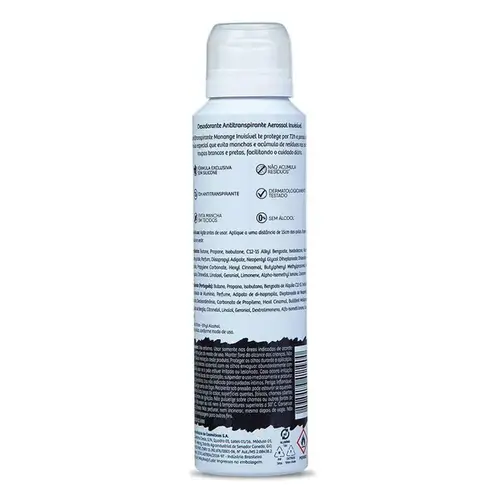 Desodorante Monange Invisible Aerosol Feminino 150ml