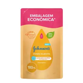 Refil Shampoo Infantil Johnson's Baby Glicerina 180ml