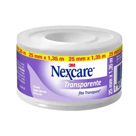Fita Transpore Nexcare Transparente 25mm x 1,35m - 1 Unidade