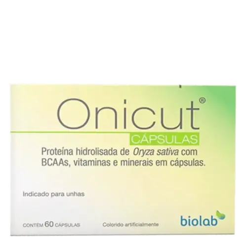 Suplemento Alimentar Onicut Unhas Frágeis 60 Cápsulas