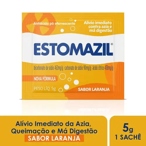 Estomazil - Sabor Laranja - 1 Envelope de 5g