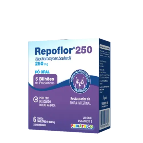 Probiótico Repoflor 250mg EMS 6 Sachês Pó Oral
