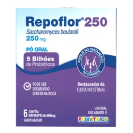 Probiótico Repoflor 250mg EMS 6 Sachês Pó Oral