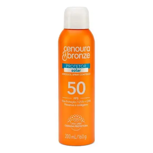 Protetor Solar Cenoura & Bronze FPS50 Aerosol 200ml