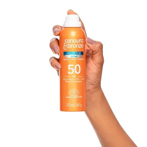 Protetor Solar Cenoura & Bronze FPS50 Aerosol 200ml