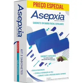 Sabonete em Barra Asepxia Antiacne Esfoliante Ação Anticravos 80g