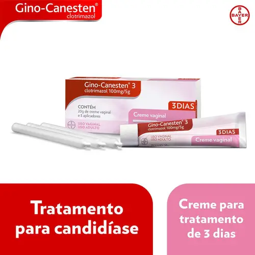 Gino-Canesten 20mg/g Creme Vaginal 20g + 3 Aplicadores