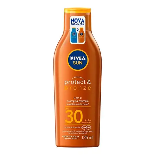 Protetor Solar Nivea Sun Protect & Bronze FPS30 125ml