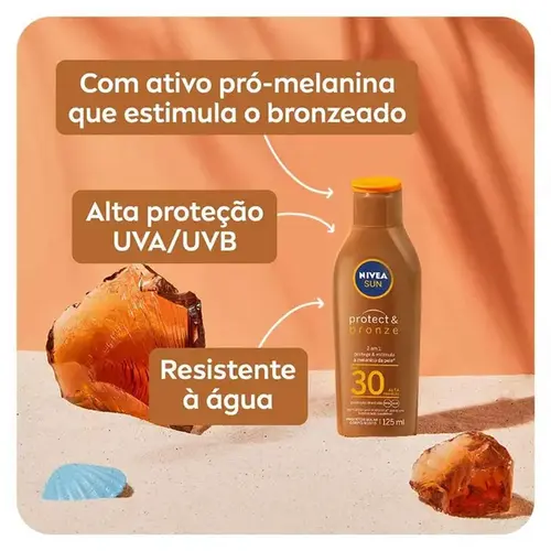 Protetor Solar Nivea Sun Protect & Bronze FPS30 125ml