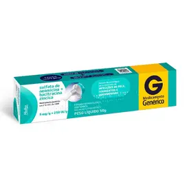 Sulfato de Neomicina 5mg + Bacitracina Zíncica + 250UI/g - Pomada 50g - Medley - Genérico