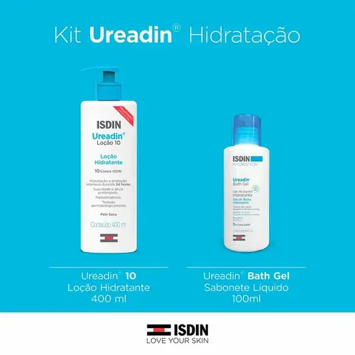 Kit ISDIN Ureadin Loção Corporal 400ml + Bath Gel 100ml
