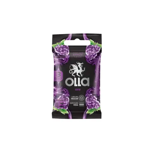 Preservativo Olla Uva 3 Unidades