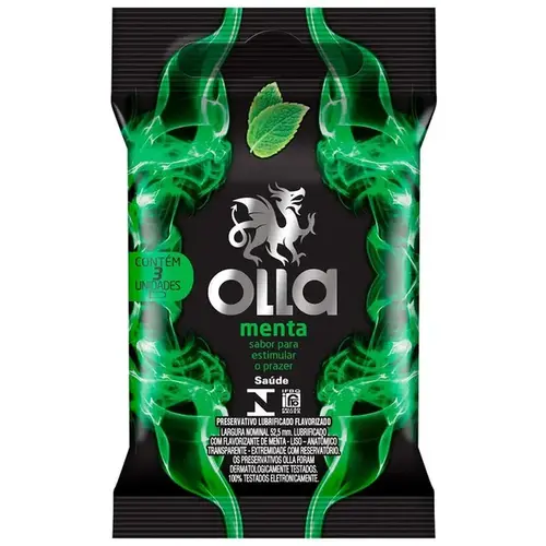 Preservativo Olla Menta 3 Unidades