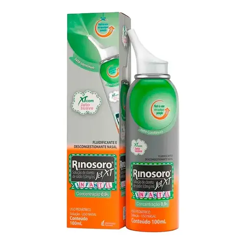 Rinosoro Jet XT Infantil 9mg/ml - Spray Nasal com 100ml