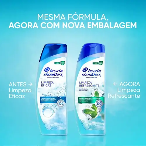 Shampoo Head & Shoulders Men Anticaspa Limpeza Refrescante 400ml